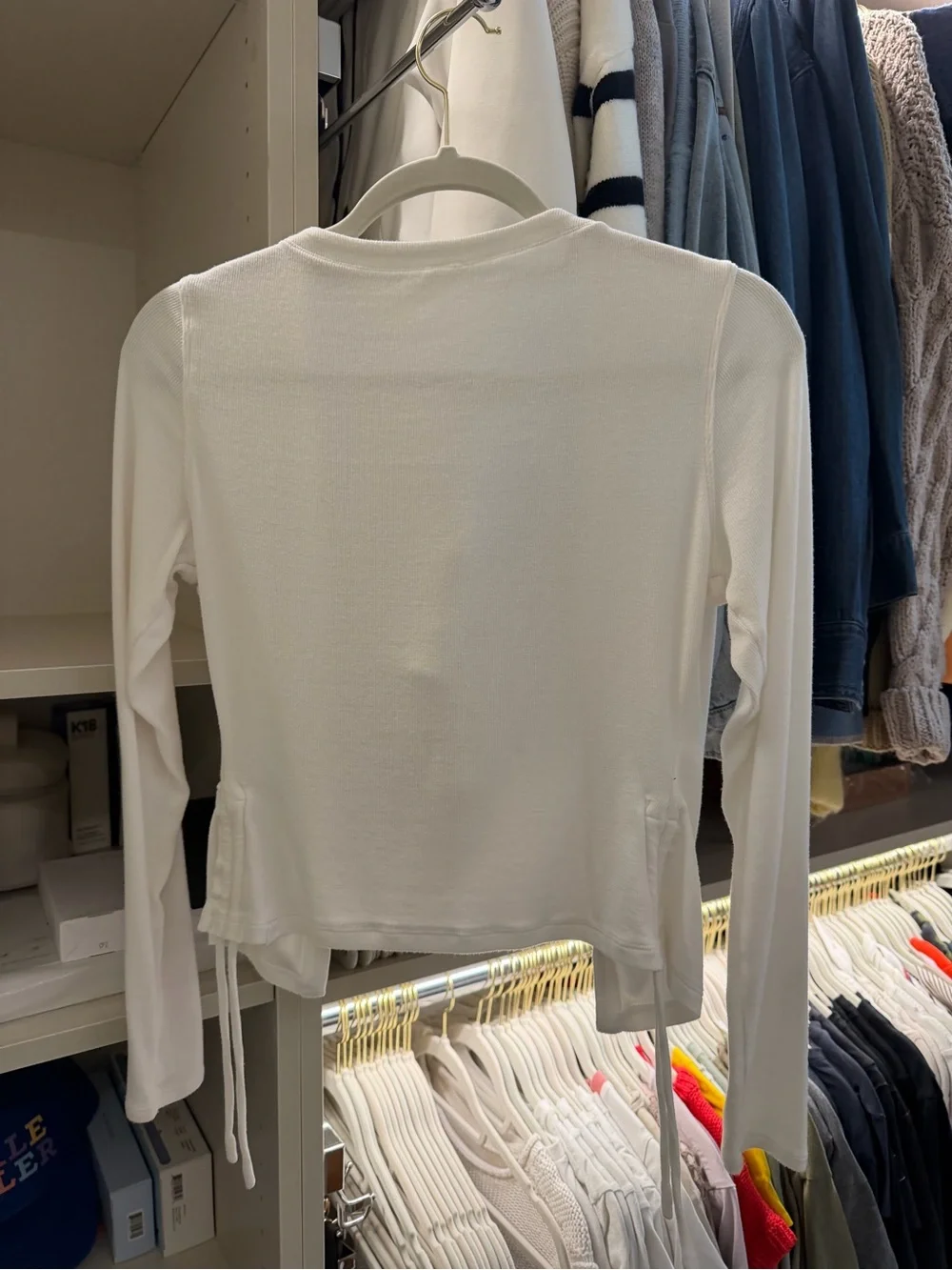 Lululemon Women's White Button-Front Cardigan Top - size 4 worn once